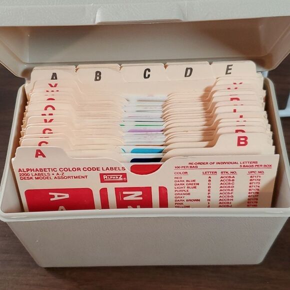 NEW Smead AlphaZ‎ ACCS Color-Coded Labels, A-Z Index, Assorted Colors, 2200/Box - Picture 5 of 5